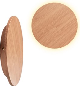 Toolight Toolight, LED nástenné svietidlo 20cm 12W APP1405-W WOOD, prírodná hnedá, OSW-03086