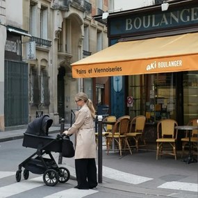 Lionelo - Kombinovaný kočík 3 v 1 LAYLA Čierny ónyx