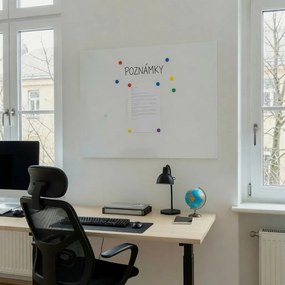 Toptabule.sk  Bezrámová magnetická popisná tabuľa ULTRASLIM BIELA 60x60 cm