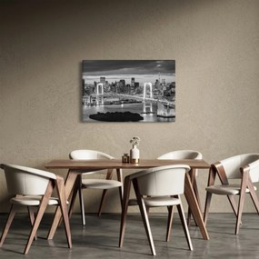 Obraz - Čiernobiele veľkomesto (90x60 cm)