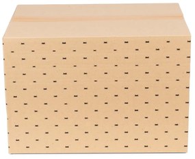 Súprava 2 béžových úložných boxov Compactor Teddy, 42 x 30 cm