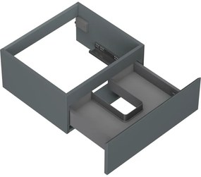 Mexen Orio, kúpeľňová skrinka 50 cm, 1 zásuvka, grafitová matná, 91A10-05023-1-BF66