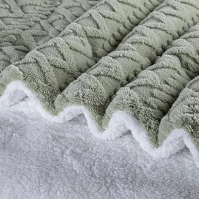 Prešívaná baránková súprava INVERNO zelená