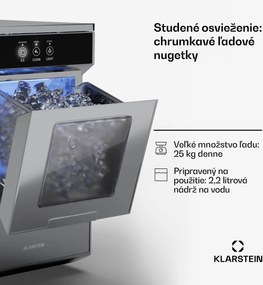 Klarstein Ice Galet, výrobník ľadových nugetiek, 20 kg/24 h, Auto-Clean, 2,2-litrová nádrž na vodu