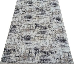 Huňatý koberec Plush Deluxe pretieraný sivo-bielo-béžový Rozmer: 150x210 cm