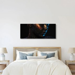 Trblietavý obraz ženy (120x50 cm)