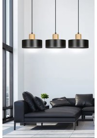 Luster na lanku TORIN 3xE27/15W/230V čierna