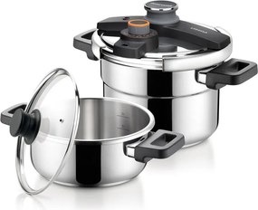 Tlakové antikoro hrnce v súprave 4 ks s pokrievkou Ultima duo – Tescoma