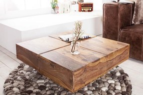 Dizajnový konferenčný stolík Dash 70 cm sheesham
