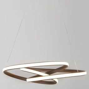 LED luster Menton 52 Hnedá