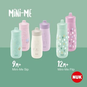 Detská fľaša NUK Mini-Me Sip nerez 300 ml (9+ m.) purple