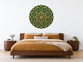 Smaragdová mandala arch 46 x 46 cm