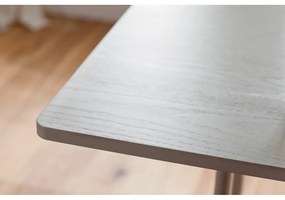 Sivý jedálenský stôl Tenzo Grain, 180 x 90 cm