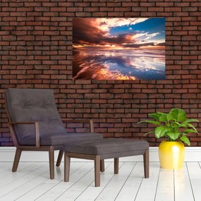 Obraz - Večerná pláž (90x60 cm)