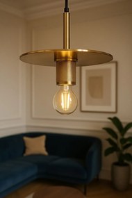 Toolight Toolight, závesné svietidlo 1xE27 APP1181-1CP, zlatá, OSW-40018