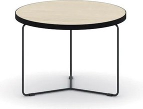 Okrúhly konferenčný stôl TENDER, priemer 50 cm, výška 48 cm, dub prírodný