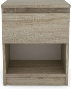 Skrinka/nočný stolík Carlos 401S, dub sonoma