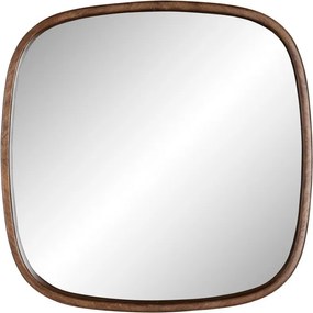 Nástenné zrkadlo s dreveným rámom 50x50 cm Nyko – White Label