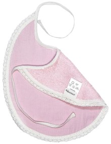 Ružový mušelínový podbradník Kindsgut Paris