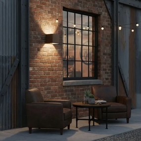 Ideal Lux - LED Vonkajšie nástenné svietidlo ATOM LED/12W/230V IP54 hnedá