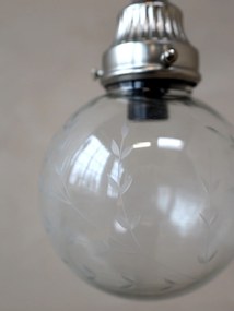Závesné ručne vyrobené svetlo so sklenenou guľou Sione - Ø 14cm/ E14 / 40W