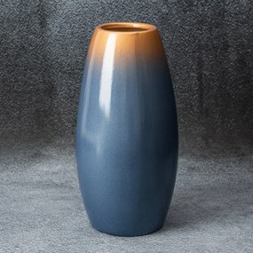 NESSA Dekoratívna váza 15x30 cm modrá