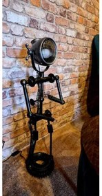 Industry stojaca lampa BLACK ROBOT 80*30