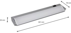 LED Podlinkové svietidlo LED/5W/230V strieborná