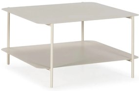 Krémovobiely kovový konferenčný stolík 70x73 cm Beatrix – MOME
