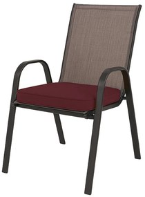 Vonkajší podsedák na stoličku VIREON 44x45 cm, vínový