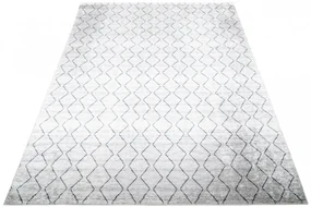 Svetlý sivý moderný koberec s jednoduchým vzorom Šírka: 140 cm | Dĺžka: 200 cm