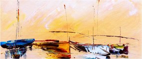 Obraz - Maľba loďou (120x50 cm)