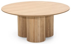 Kruhový konferenční stolek Vesby 100 cm dub přírodní/jasan