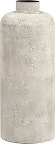 Krémovobiela kovová vysoká váza (výška 60,5 cm) Hou – House Nordic