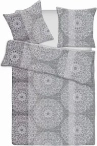 Obliečky Lanzarote, šedo-biele%