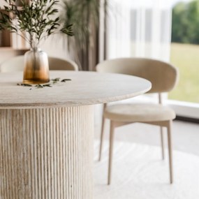 OKRÚHLY JEDÁLENSKÝ STÔL DEBORA PIESKOVEC 120 cm