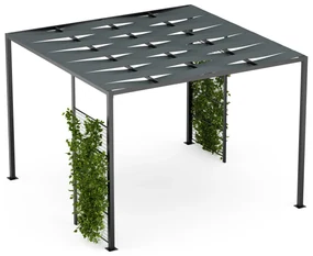 Blumfeldt Shade Cove GreenWall, pergola, 3 x 3 m, bočné steny, práškovo lakovaná farba, odolná voči poveternostným vplyvom