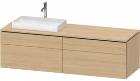 DURAVIT L-Cube závesná skrinka pod umývadlo na dosku (umývadlo vľavo), 4 zásuvky, 1620 x 550 x 482 mm, dub prírodný, LC4871L30300000