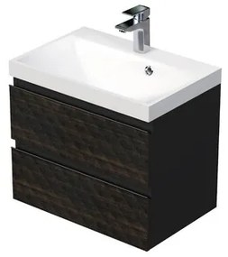 Kúpeľňová skrinka s umývadlom SAT Cube Way 60x47,5x40 cm hnedá mat CUBE3D602ZH, 1 ks