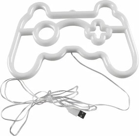 LED Neónová nástenná dekorácia GAME LED/3W/3xAA USB modrá