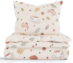 II. akosť Bavlnené obliečky Renforcé - Jesenná káva