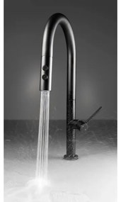 Deante BQO_N72M - Drezová batéria s vyťahovacou sprškou OLFATO čierna