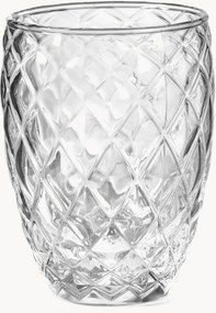 Ručne fúkané poháre Diamond, 6 ks
