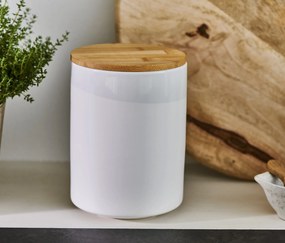 Dóza na kávu, keramika, 500 g, biela