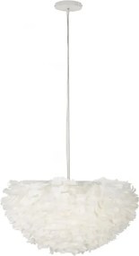 Závesný luster Feathry 60 cm biely