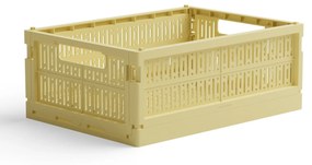 Made Crate Skladacia prepravka Lemon Cream – midi