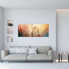 Obraz - Divoké kvety (120x50 cm)