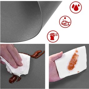 Súprava 8 ks prestierania TRIVAL sivá