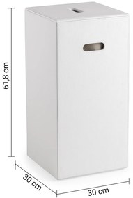 Gedy Gedy, LUXURY kôš na bielizeň 30x61,8x30cm, biela, 103602