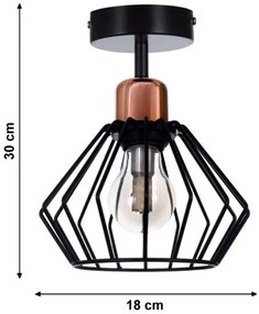 Prisadený luster PORTO 1xE27/40W/230V